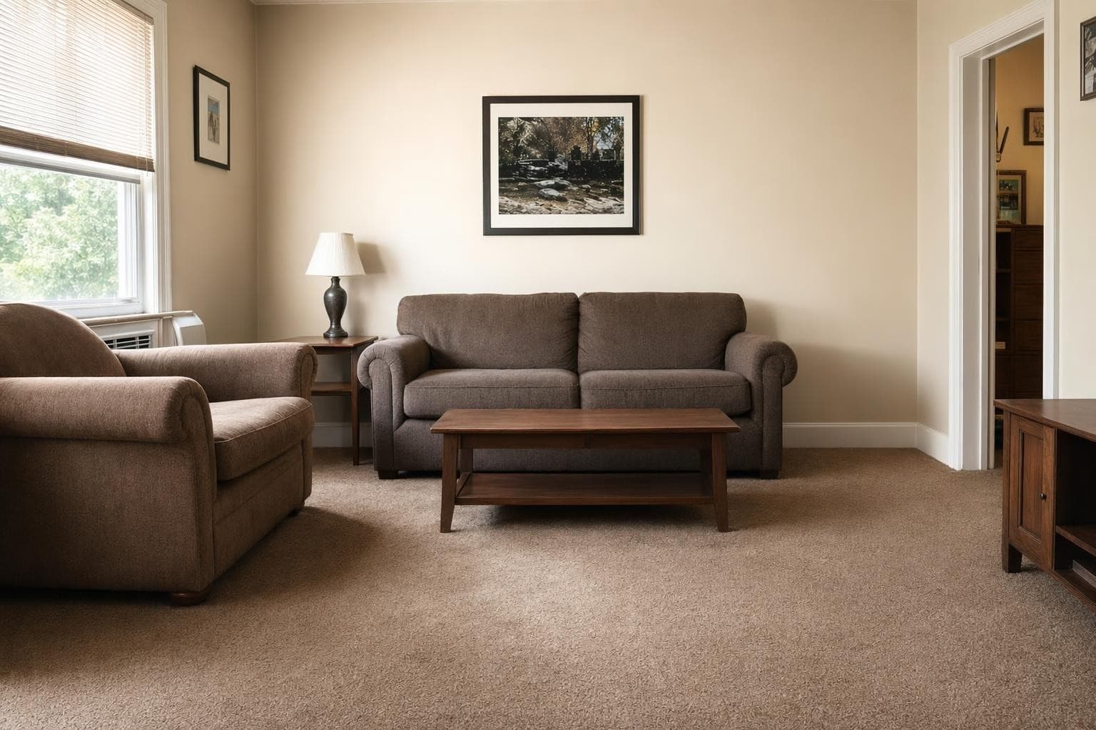 AI Coastal Living Room design by StableRender